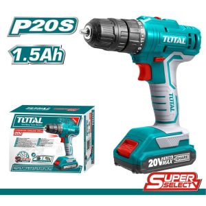 TALADRO INALAMBRICO 3/8 BATERIA 20 VOLTIOS UTDLI20011 TOTAL