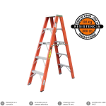 ESCALERA TIJERA DOBLE SERVICIO EN FIBRA TIPO IA SERIE 7302