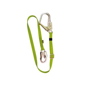 ESLINGA IGNIFUGA REGULABLE DE POSICIONAMIENTO CON GANCHOS DE ACERO, 1.8 M DINAMIK
